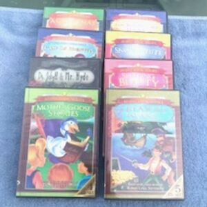 (8) Children's Audio Story Books . Books on CD's . All Factory Sealed . See List